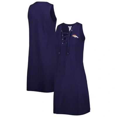 Shop Tommy Bahama Navy Denver Broncos Island Cays Lace-up Dress