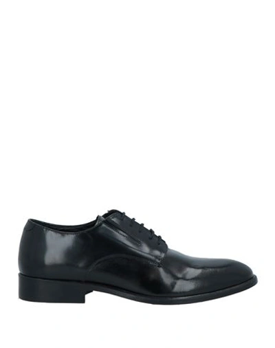 Shop F.lli Cesetti F. Lli Cesetti Man Lace-up Shoes Black Size 7 Leather