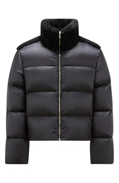 Shop Rick Owens X Moncler Cyclopic Down Puffer Jacket In 999 Black