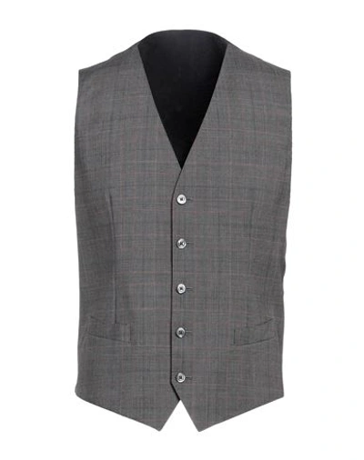 Shop Dolce & Gabbana Man Tailored Vest Lead Size 40 Virgin Wool In Grey