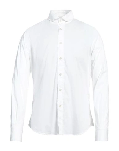 Shop Portofiori Man Shirt White Size 15 ¾ Cotton, Elastane