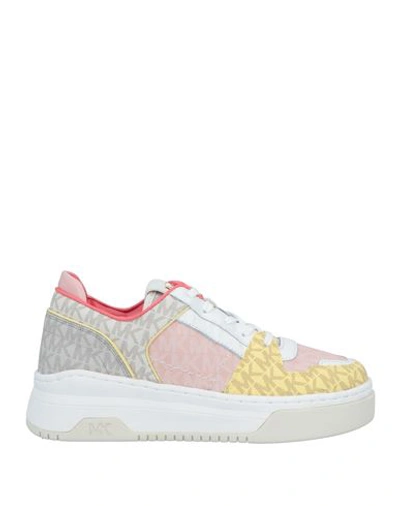 Shop Michael Michael Kors Woman Sneakers Light Pink Size 8 Textile Fibers