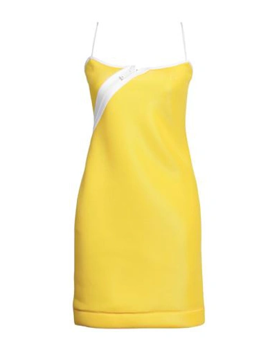 Shop Dsquared2 Woman Mini Dress Yellow Size 2 Polyester
