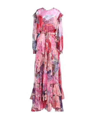 Shop Valentino Garavani Woman Maxi Dress Pink Size 14 Silk
