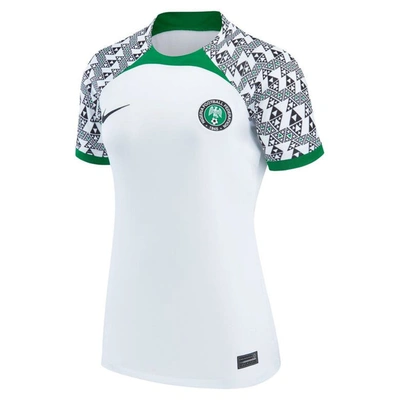 Shop Nike White Nigeria National Team 2022/23 Away Breathe Stadium Replica Blank Jersey