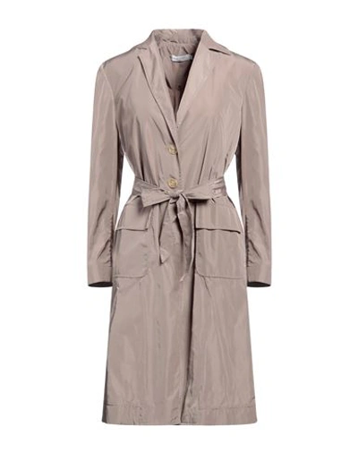 Shop Barba Napoli Woman Overcoat & Trench Coat Light Brown Size 8 Polyester In Beige