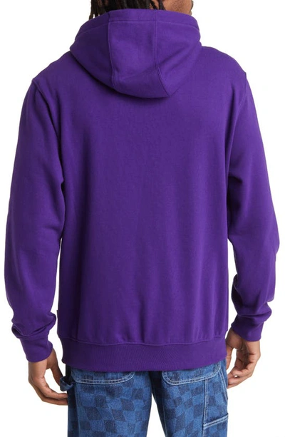 Shop Vans Saturn Cotton Blend Graphic Hoodie In Violet Indigo