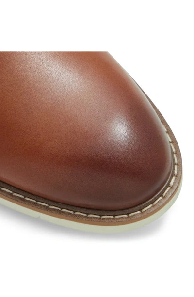 Shop Aldo Faro Plain Toe Derby In Cognac