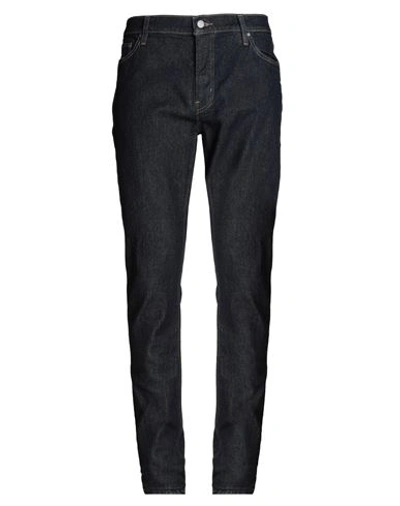 Shop Michael Kors Mens Man Denim Pants Blue Size 32w-34l Cotton, Elastane