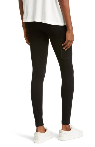 Preggo Leggings Cradle Your Bump Maternity Leggings In Black