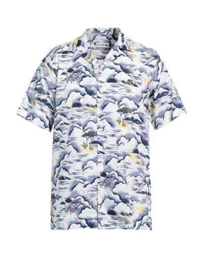 Shop Lacoste Man Shirt Slate Blue Size 15 ¾ Cotton