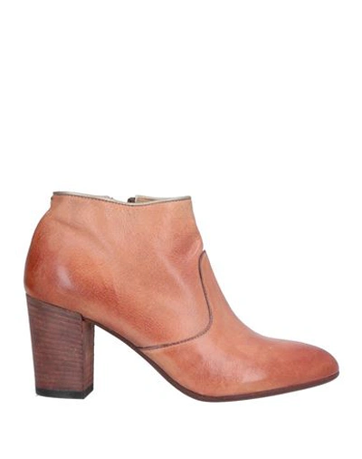 Shop Pantanetti Woman Ankle Boots Salmon Pink Size 7 Leather