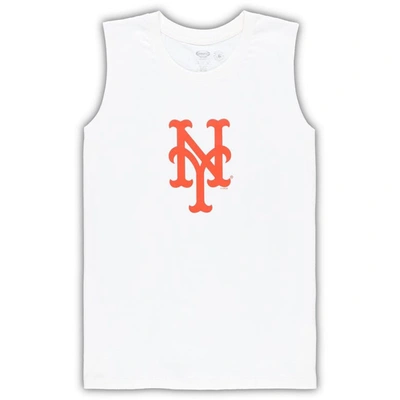 Shop Concepts Sport White/royal New York Mets Plus Size Tank Top & Shorts Sleep Set