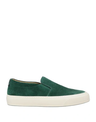 Shop Giorgio Armani Man Sneakers Emerald Green Size 9 Calfskin