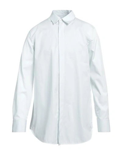 Shop Jil Sander Man Shirt Sky Blue Size 16 Organic Cotton