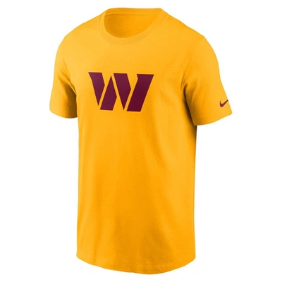 Shop Nike Gold Washington Commanders Primary Logo T-shirt