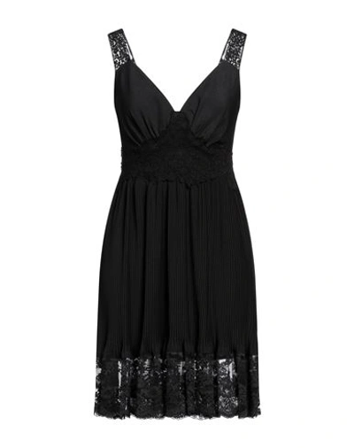 Shop Paco Rabanne Rabanne Woman Mini Dress Black Size 6 Polyester, Nylon, Elastane, Cotton, Viscose