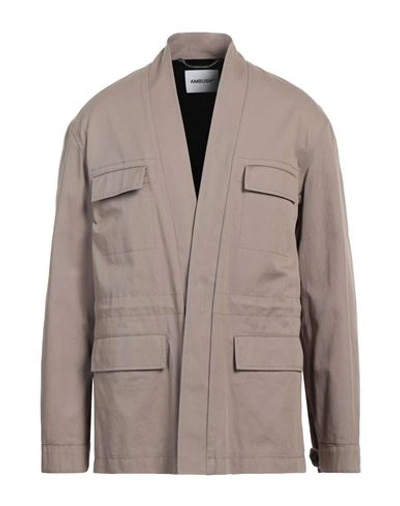 Shop Ambush Man Jacket Khaki Size S Cotton In Beige