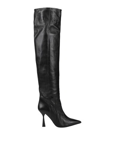 Shop Couture Woman Boot Black Size 10 Leather