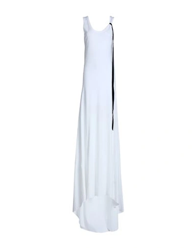 Shop Ann Demeulemeester Woman Maxi Dress White Size 8 Cotton