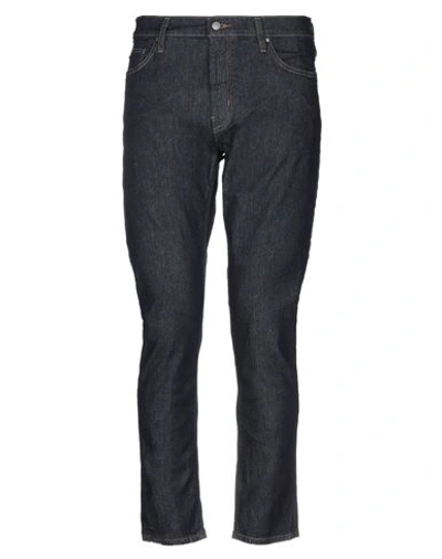 Shop Michael Kors Mens Man Jeans Blue Size 32w-34l Cotton, Elastane