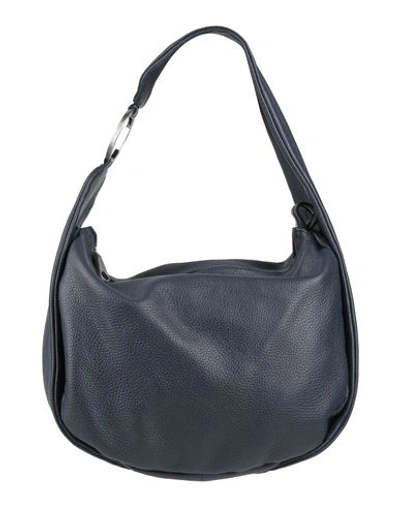 Shop Arcadia Woman Handbag Midnight Blue Size - Soft Leather