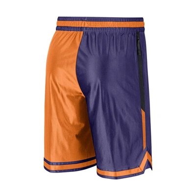 Shop Nike Orange/purple Phoenix Suns Courtside Versus Force Split Dna Performance Shorts