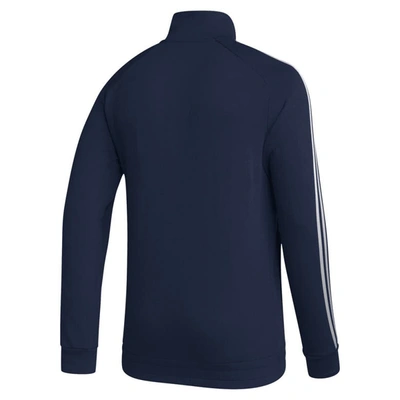 Shop Adidas Originals Adidas Deep Sea Blue Seattle Kraken Raglan Full-zip Track Jacket In Navy
