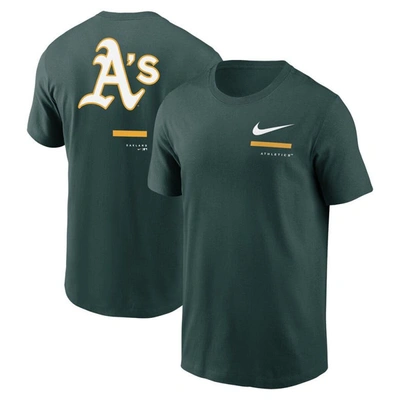 Shop Nike Green Oakland Athletics Over The Shoulder T-shirt