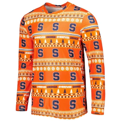 Shop Concepts Sport Orange Syracuse Orange Swivel Long Sleeve T-shirt & Pants Sleep Set