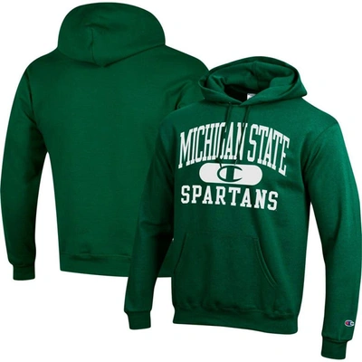 Champion Green Michigan State Spartans Arch Pill Pullover Hoodie In Green