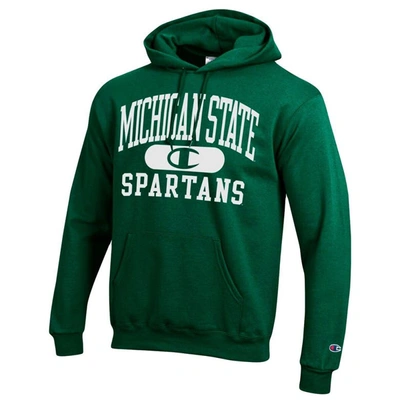 Shop Champion Green Michigan State Spartans Arch Pill Pullover Hoodie