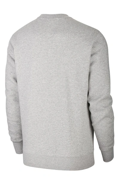 Shop Nike Club Crewneck Sweatshirt In D Gr H/white