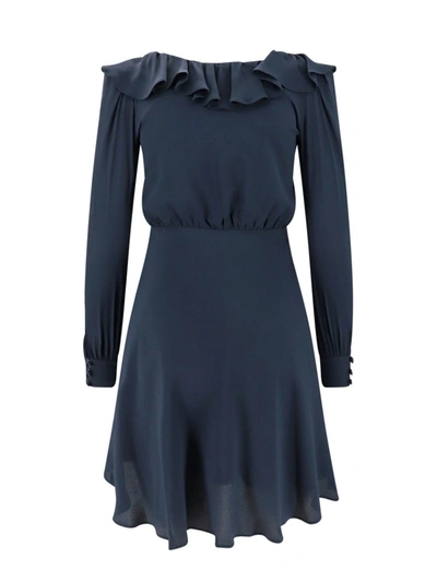 Shop Alessandra Rich Dress In Blue