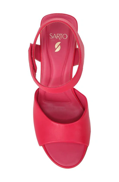 Shop Sarto By Franco Sarto Flexa Natalie Sandal In Dark Pink