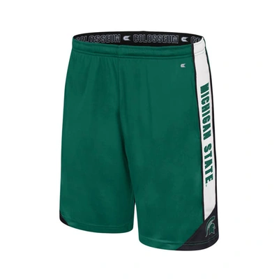 Shop Colosseum Green Michigan State Spartans Haller Shorts