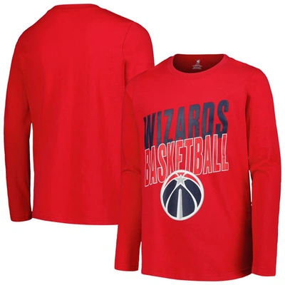 Shop Outerstuff Youth Red Washington Wizards Showtime Long Sleeve T-shirt
