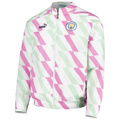 Shop Puma White Manchester City 2022/23 Pre-match Full-zip Jacket