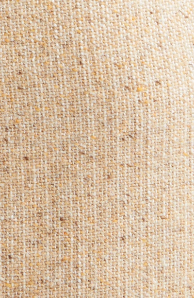 St John Gingham Eyelash Tweed Dress In Light Sand