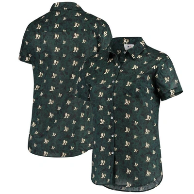 Shop Foco Green Oakland Athletics Floral Button Up Shirt