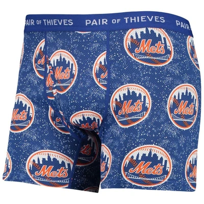 Shop Pair Of Thieves Black/royal New York Mets Super Fit 2-pack Boxer Briefs Set
