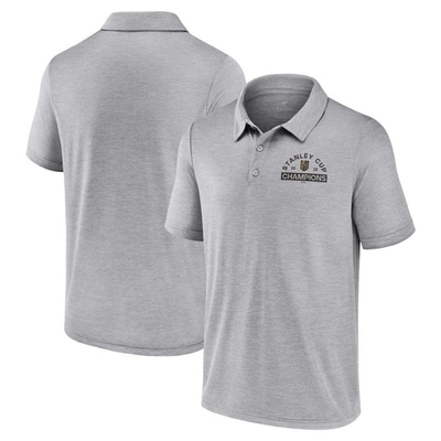 Shop Fanatics Branded  Heather Gray Vegas Golden Knights 2023 Stanley Cup Champions Polo
