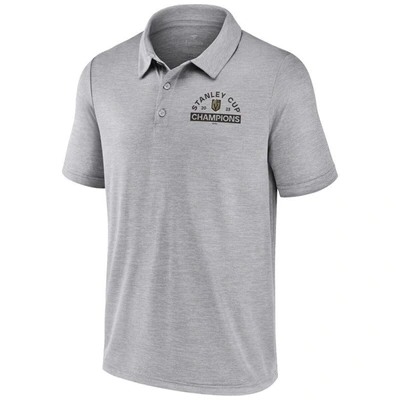 Shop Fanatics Branded  Heather Gray Vegas Golden Knights 2023 Stanley Cup Champions Polo