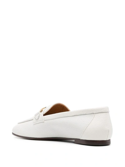 Tod's Leather Loafers In White