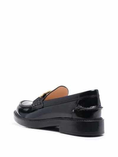 Shop Tod's Loavers Shoes In Black