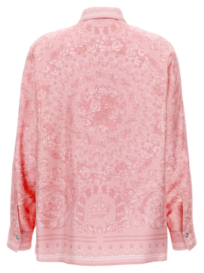 Shop Versace Barocco Shirt, Blouse Pink