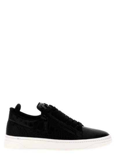 Shop Giuseppe Zanotti Gz94 Sneakers White/black