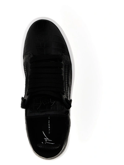 Shop Giuseppe Zanotti Gz94 Sneakers White/black