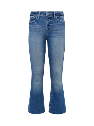 Shop L Agence Kendra Cropped Flare Jean In Laguna