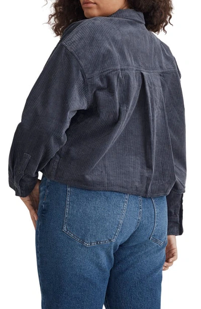 Madewell Variegated Corduroy Button-up Shirt In Nighttime